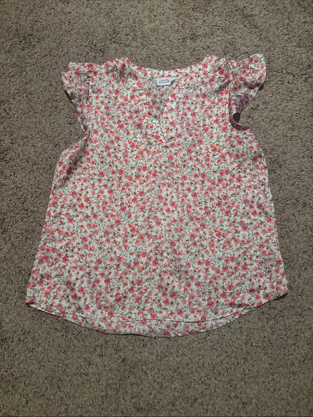Emily Wonder Floral Blouse Pink M